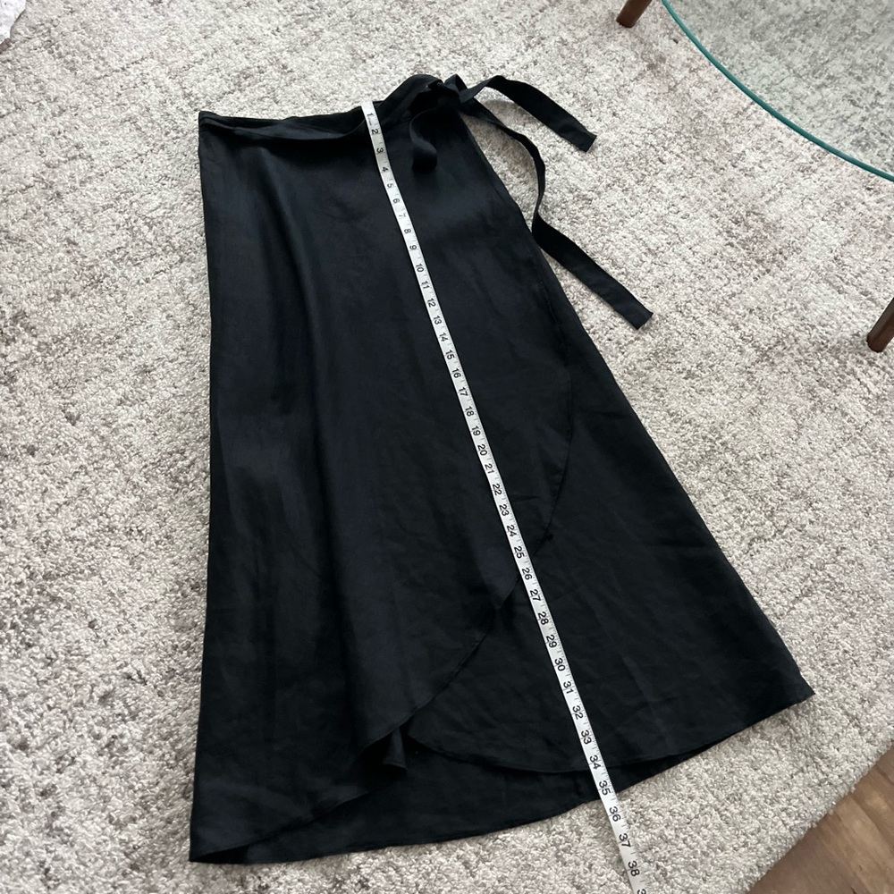 Rare* Linen Aritiza Wilfred Eleta Wrap Skirt 
Sz M - Picture 7 of 13